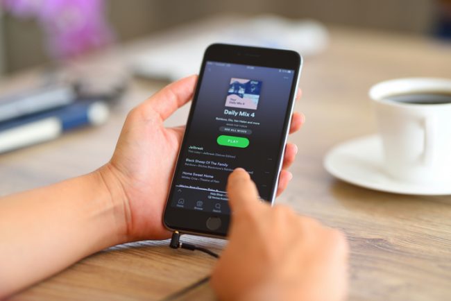 Spotify on iPhone 6