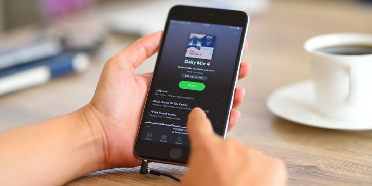 Spotify on iPhone 6
